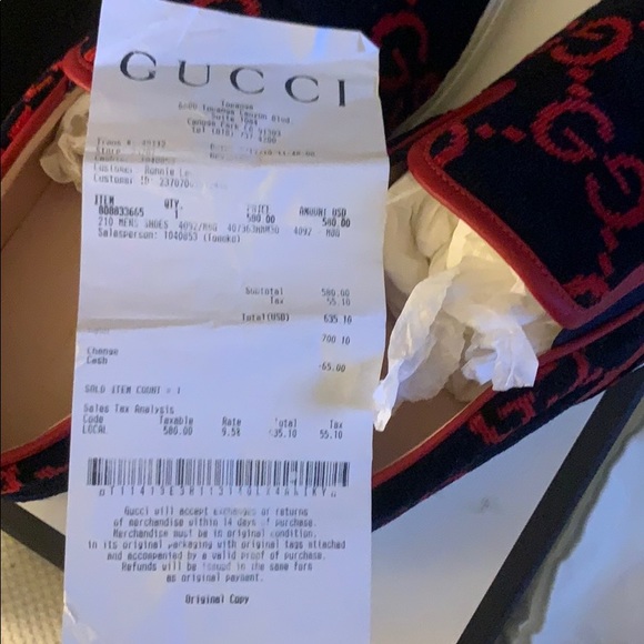 Gucci slide for men in mint condition worn once - Picture 6 of 6